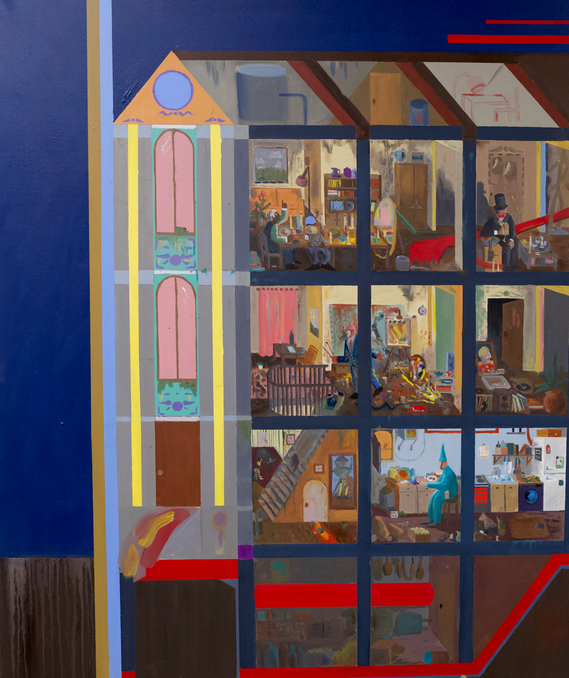 London Heart. 

Oil on canvas. 122 x 153 cm. 2023, made inLondon.