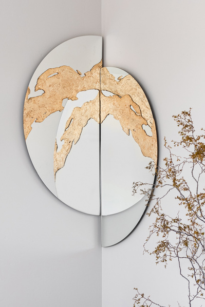 Glissando gold mirror