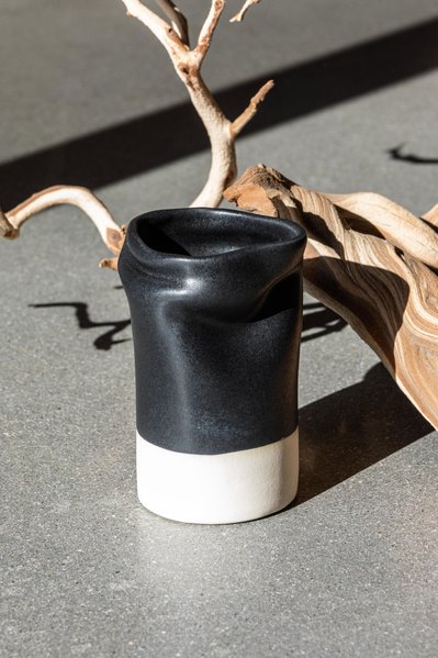 Altered Ceramic Vase