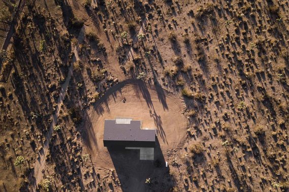 Aerial view of Lazy Sunday House