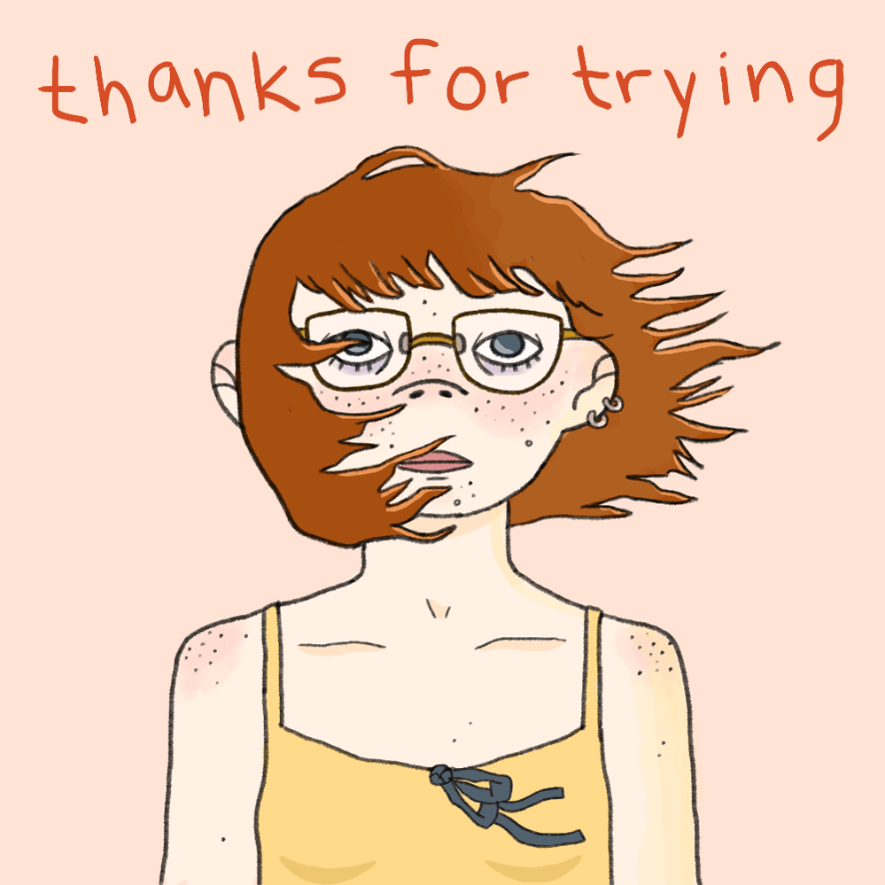 A GIF of myself standing in a sharp wind.