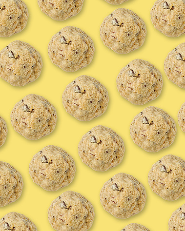 Turkish Delight & Graham Cracker cookies repeating in diagonal lines across the frame. Yellow background. Image shot by Megan Morello, San Diego and Southern California Food and Photographer.