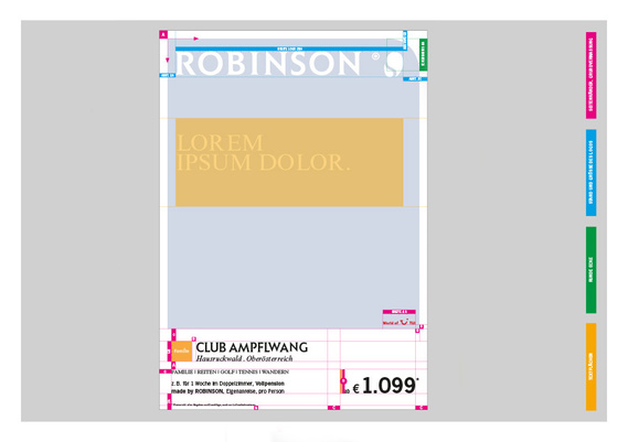 Auszug aus dem ROBINSON Corporate Design Manual.