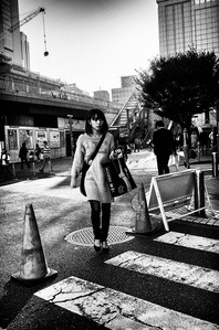 natural reflexion in the street 