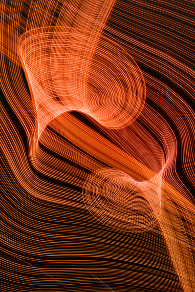 Antelope Canyon - Created entirely from urban lights this is my imagined photo of this often photographed spot in the USA.