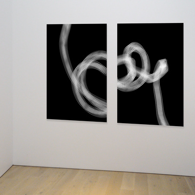 Abstract pieces from my Light Bending series work great as diptychs!