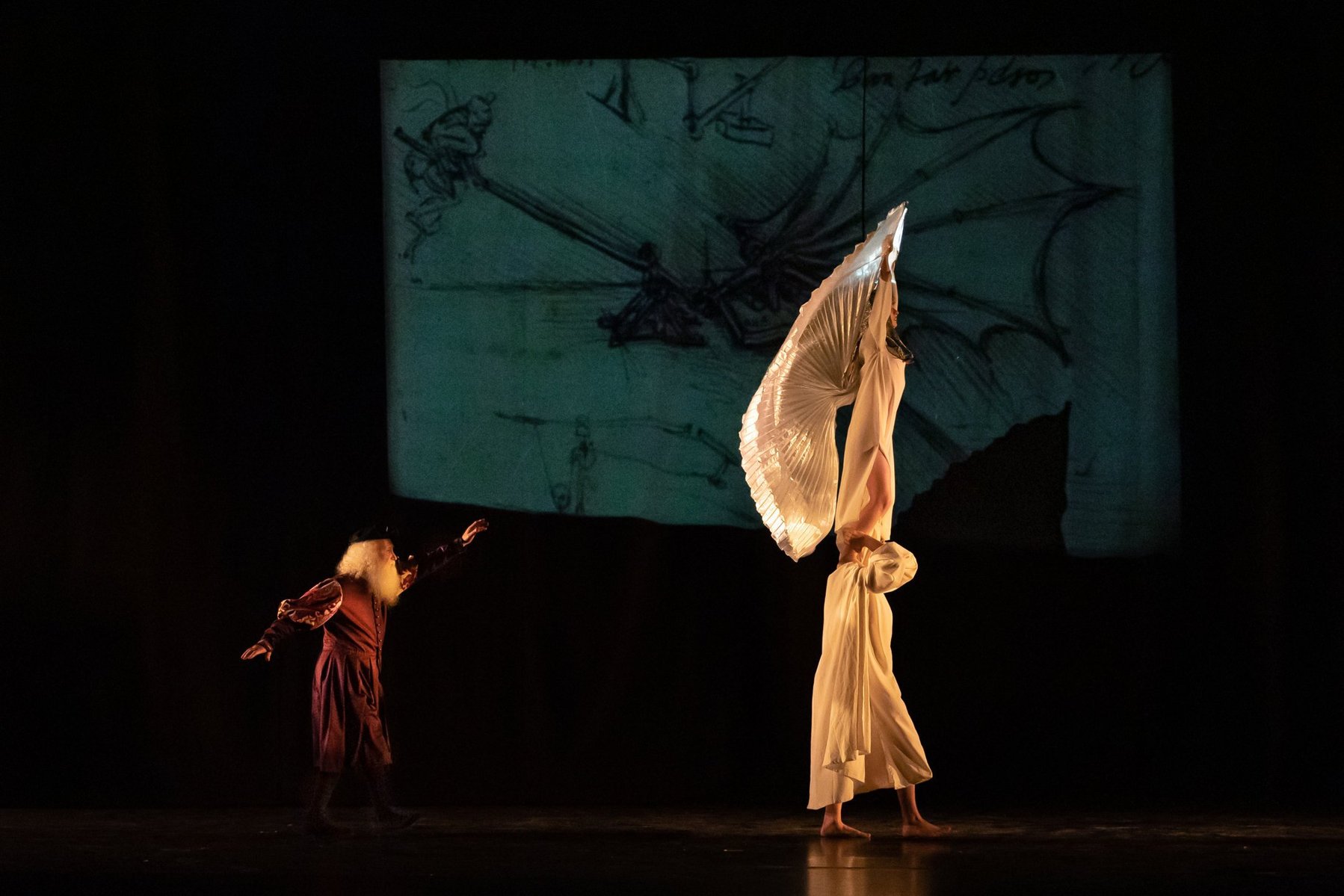Leonardo, Il genio del rinascimento - Nestor Theater Company di Kevin Arduini. Teatro Nestor, 14 maggio 2023.  Photographer:  ©Monica Irma Ricci, 2023