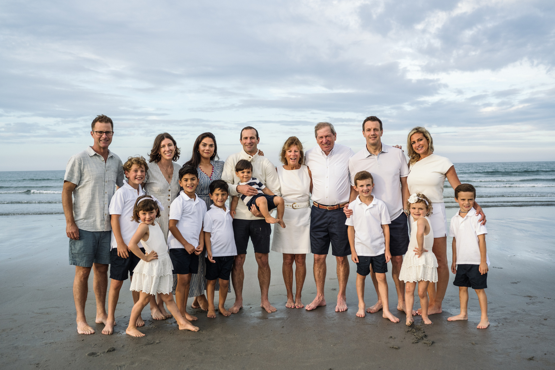 An extended family photo session at Nantasket Beach in Hull MA by Boston family photographer Korri Leigh Crowley