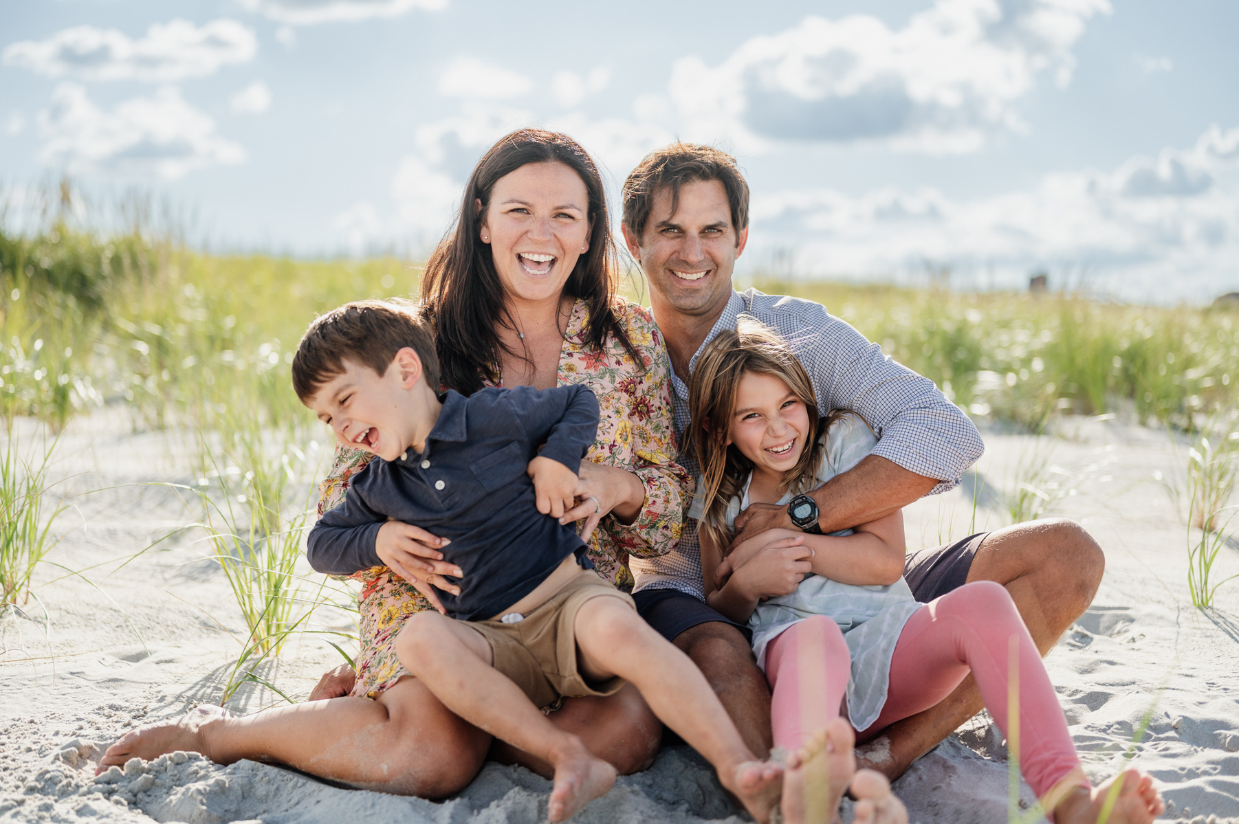 Family photography on crane beach in ipswich massachusetts