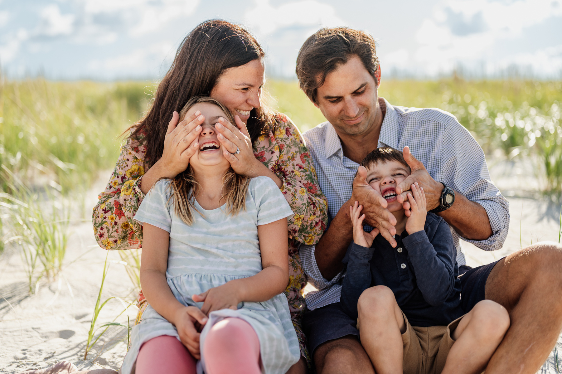 Family photography on crane beach in ipswich massachusetts