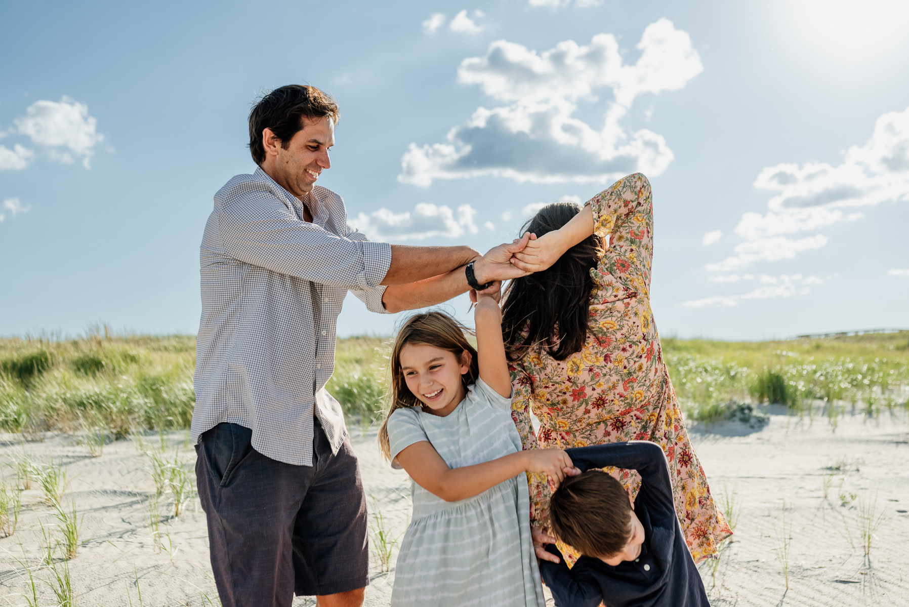 Family photography on crane beach in ipswich massachusetts