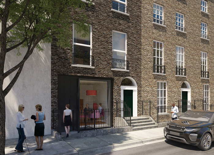 Protected structure Dublin 2.
Stage-Completed
Alterations and extension to a Protected Structure to provide a ground floor restaurant and three apartments over.