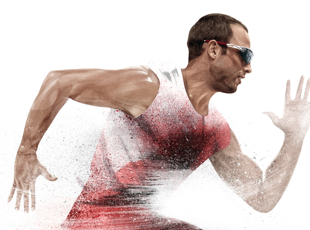 HelloVon Studio www.hellovon.com Leading portrait illustrator. Paralympics 2012 campaign. Sport illustration, action, olympics, contemporary, modern, motion, portrait, painting, ink, watercolour, celebrity, icon, hero, iconic