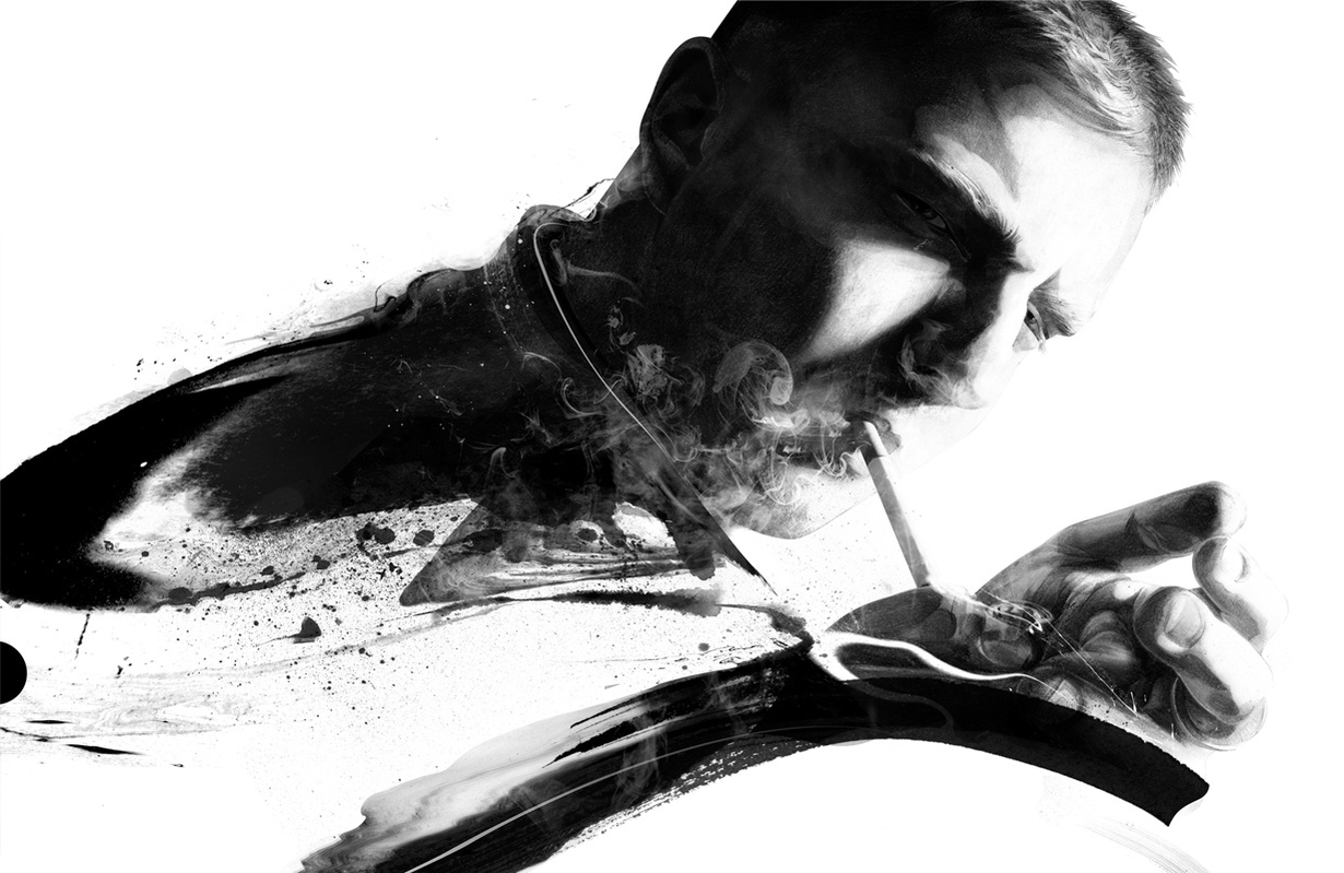 HelloVon Studio www.hellovon.com Leading portrait illustrator Von. Plan B. Rankin collab for Hunger Mag. Illustration, ethereal, contemporary, modern, motion, portrait, painting, ink, drawing, pencil, celebrity, hero, iconic