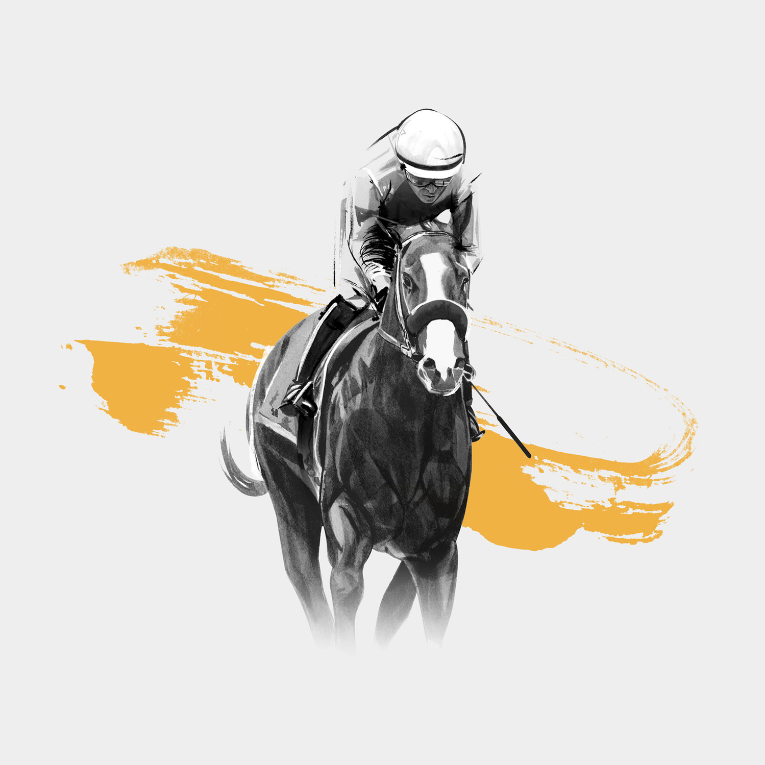 The Dominant 20 for ESPN. Justify by HelloVon Studio. snowboarding, Sport portrait illustration, contemporary, modern, painting, ink, drawing, dynamic, speed, movement, motion, celebrity, icon, hero, iconic.