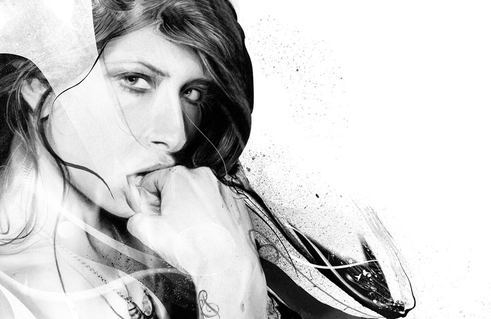HelloVon Studio www.hellovon.com Leading portrait illustrator Von. Plan B. Rankin collab for Hunger Mag. Illustration, ethereal, contemporary, modern, motion, portrait, painting, ink, drawing, pencil, celebrity, hero, iconic