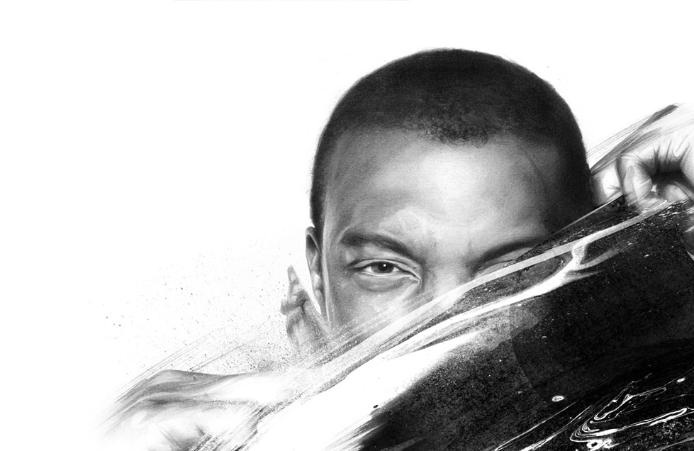 HelloVon Studio www.hellovon.com Leading portrait illustrator Von. Plan B. Rankin collab for Hunger Mag. Illustration, ethereal, contemporary, modern, motion, portrait, painting, ink, drawing, pencil, celebrity, hero, iconic