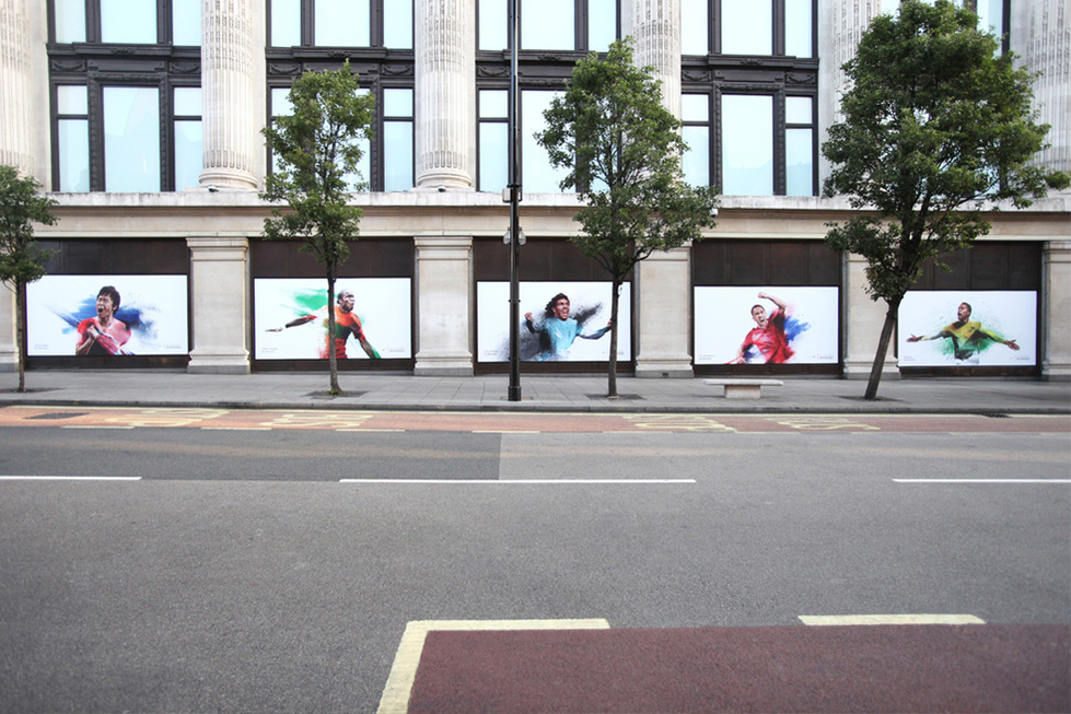 Hellovon Von World Cup 2010 Nike London Selfridges campaign www.hellovon.com sports illustration sport iconic painting drawing contemporary illustration