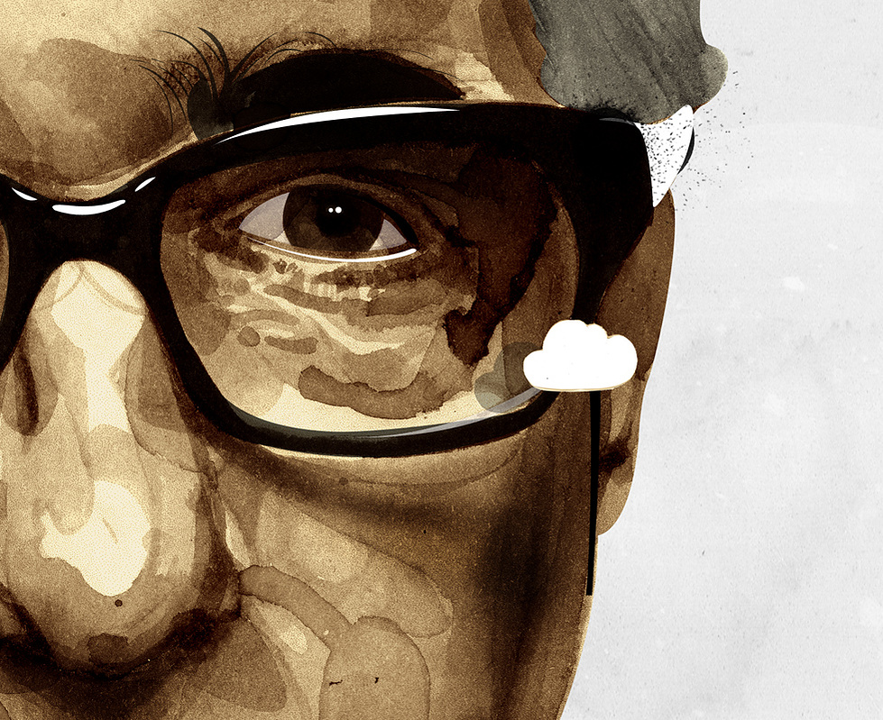 HelloVon Studio www.hellovon.com Leading portrait illustrator. Martin Scorsese for Mens Health Magazine. Contemporary, atmospheric, modern, motion, film, music, portrait, painting, ink, celebrity, hero, iconic