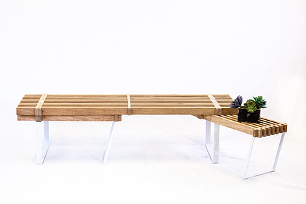 stephen, foster, meyer, stephen foster meyer, bench, design, industrial design, wood, metal, custom, folding, turning, 