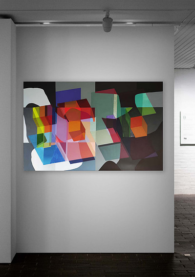 Oil painting, abstarct painting, geometric abstract art, contemporary art, artist, artwork, new art