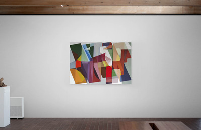 Oil painting, abstarct painting, geometric abstract art, contemporary art, artist, artwork, new art