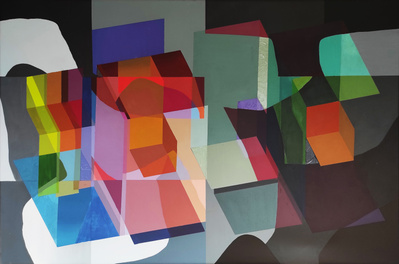 Oil painting, abstarct painting, geometric abstract art, contemporary art, artist, artwork, new art