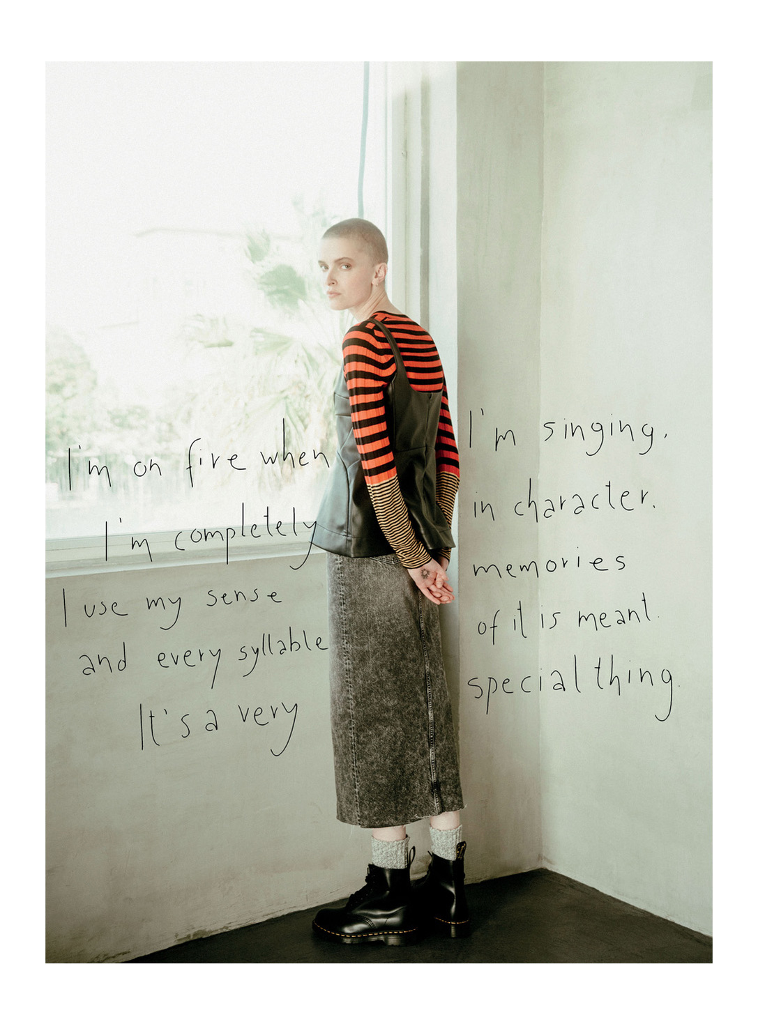 Nothing compares Sinead O'Connor tribute in Vogue Greece by Maria Magdalinou