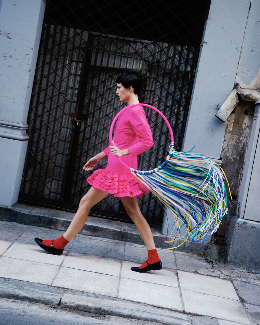Colorful editorial in Overdue Magazine by Maria Magdalinou