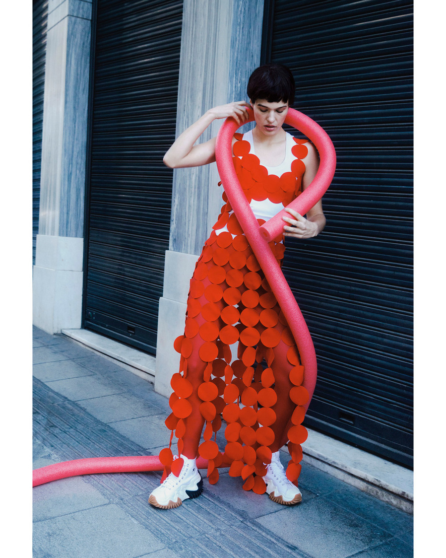 Colorful editorial in Overdue Magazine by Maria Magdalinou