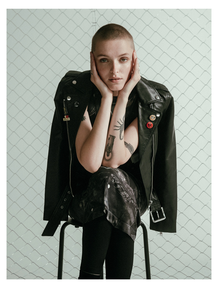 Nothing compares Sinead O'Connor tribute in Vogue Greece by Maria Magdalinou