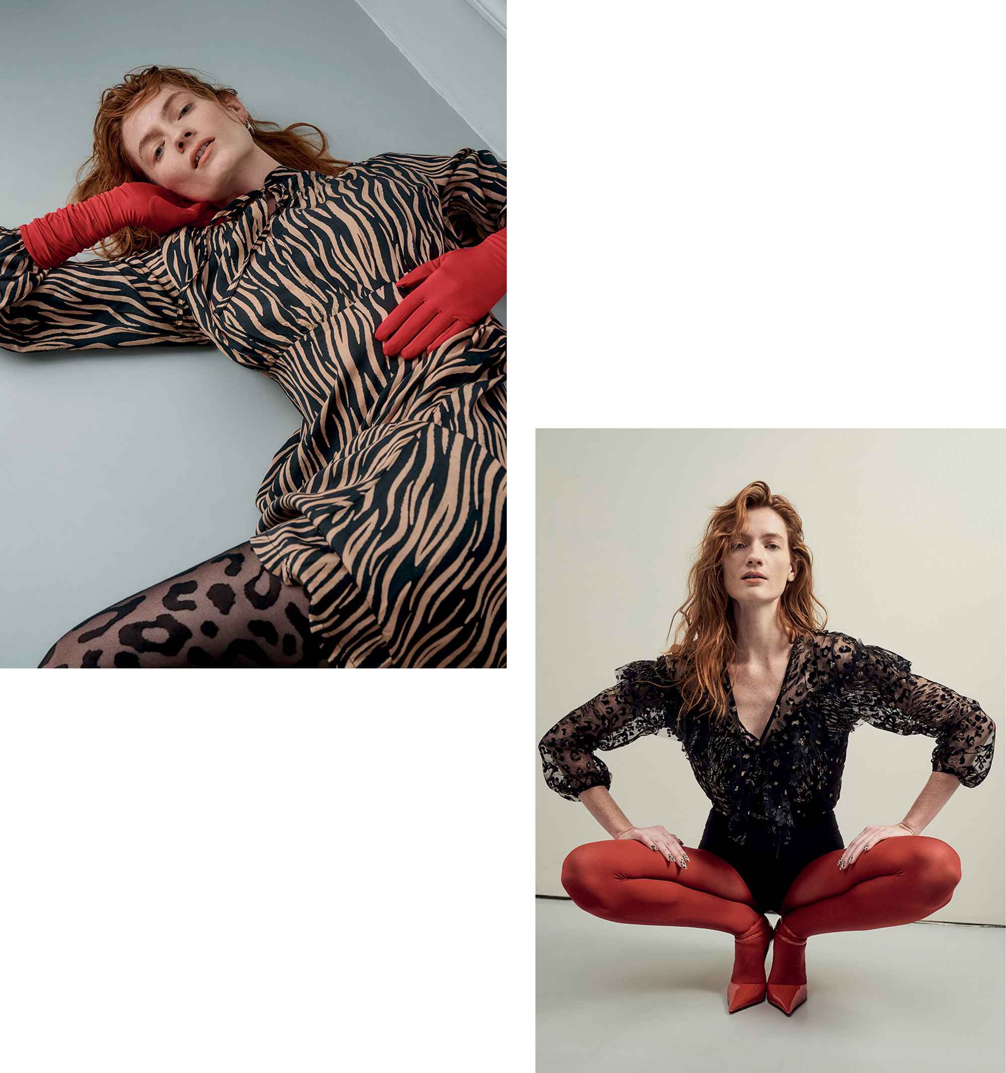 Editorial photography in Vogue Greece Animal Issue by Maria Magdalinou