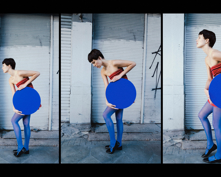 Colorful editorial in Overdue Magazine by Maria Magdalinou