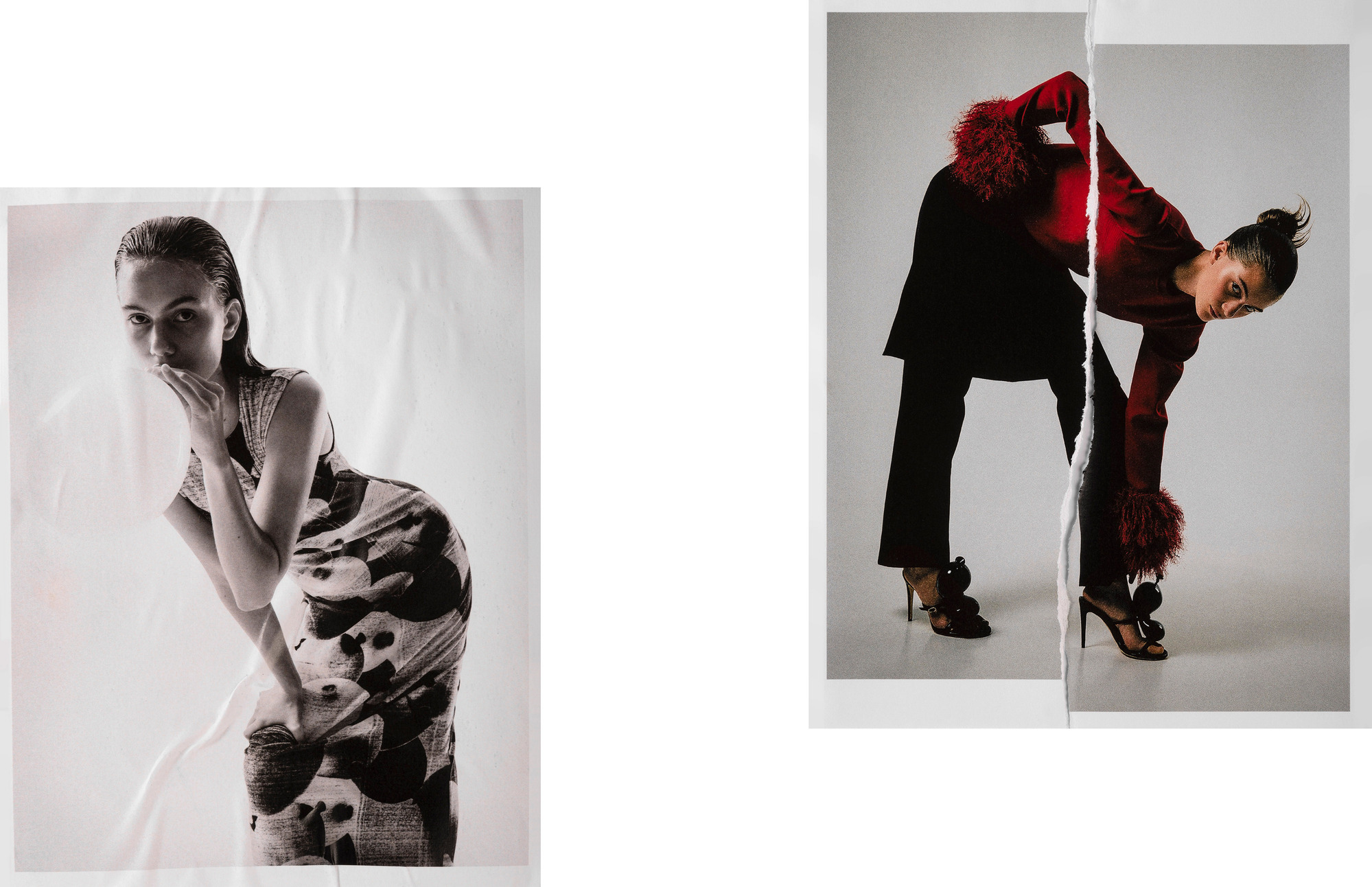 Mixed media editorial for vogue philippines by photographer maria magdalinou