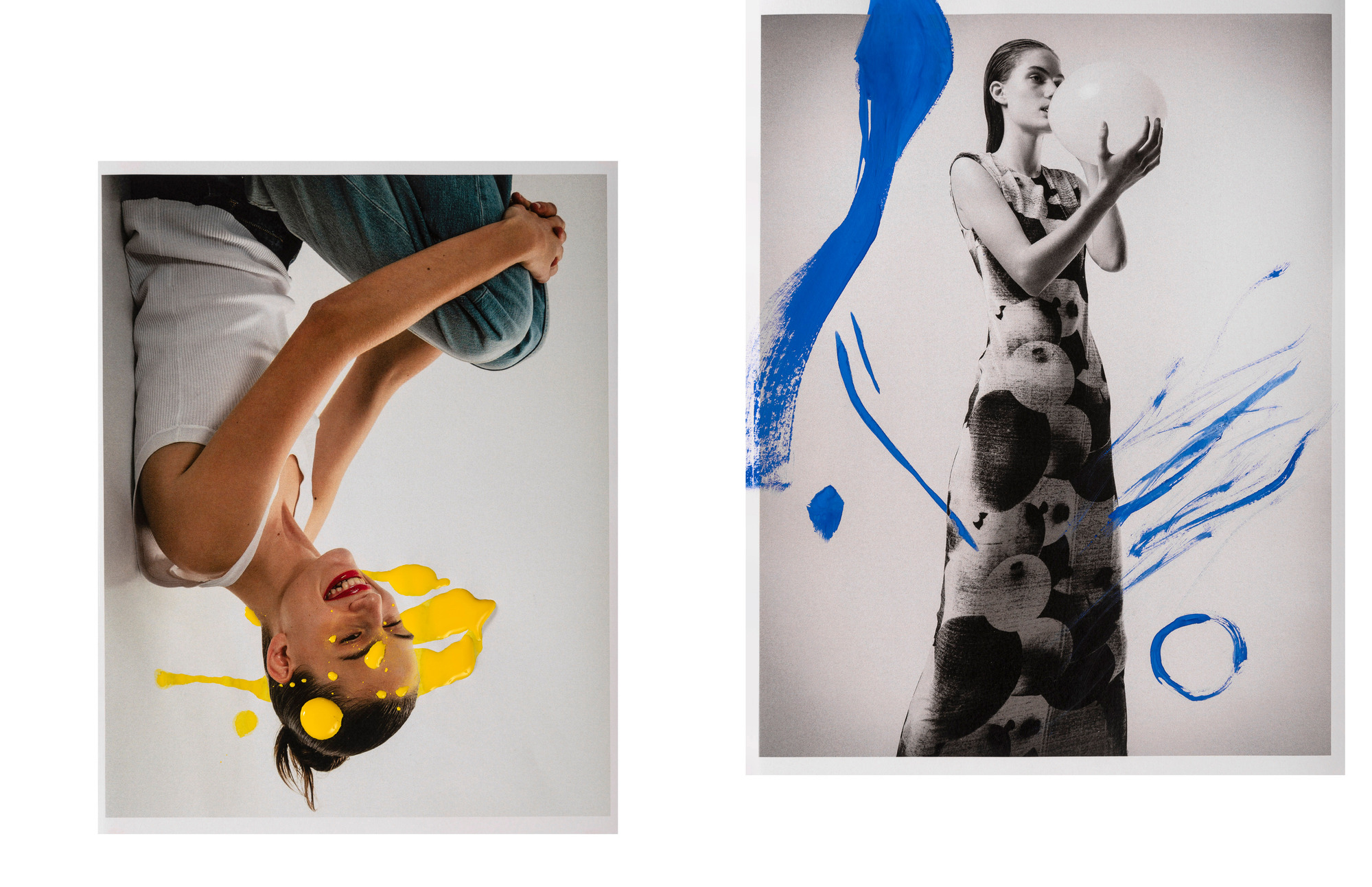 Mixed media editorial for vogue philippines by photographer maria magdalinou