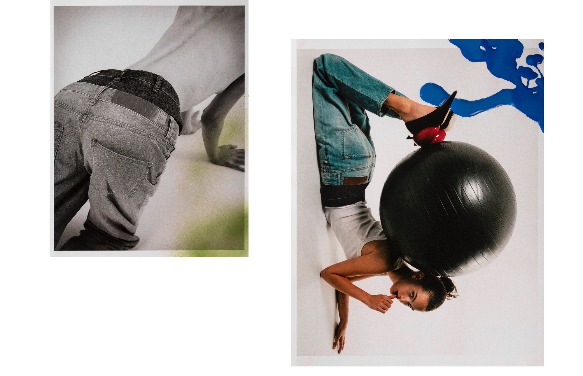 Mixed media editorial for vogue philippines by photographer maria magdalinou