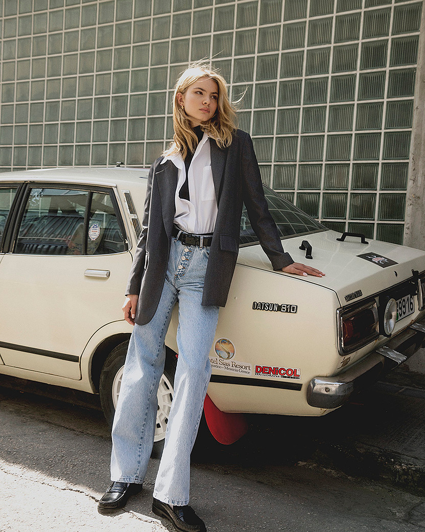 Commercial advertising campaign for clothing brand stefania frangista by photographer maria magdalinou