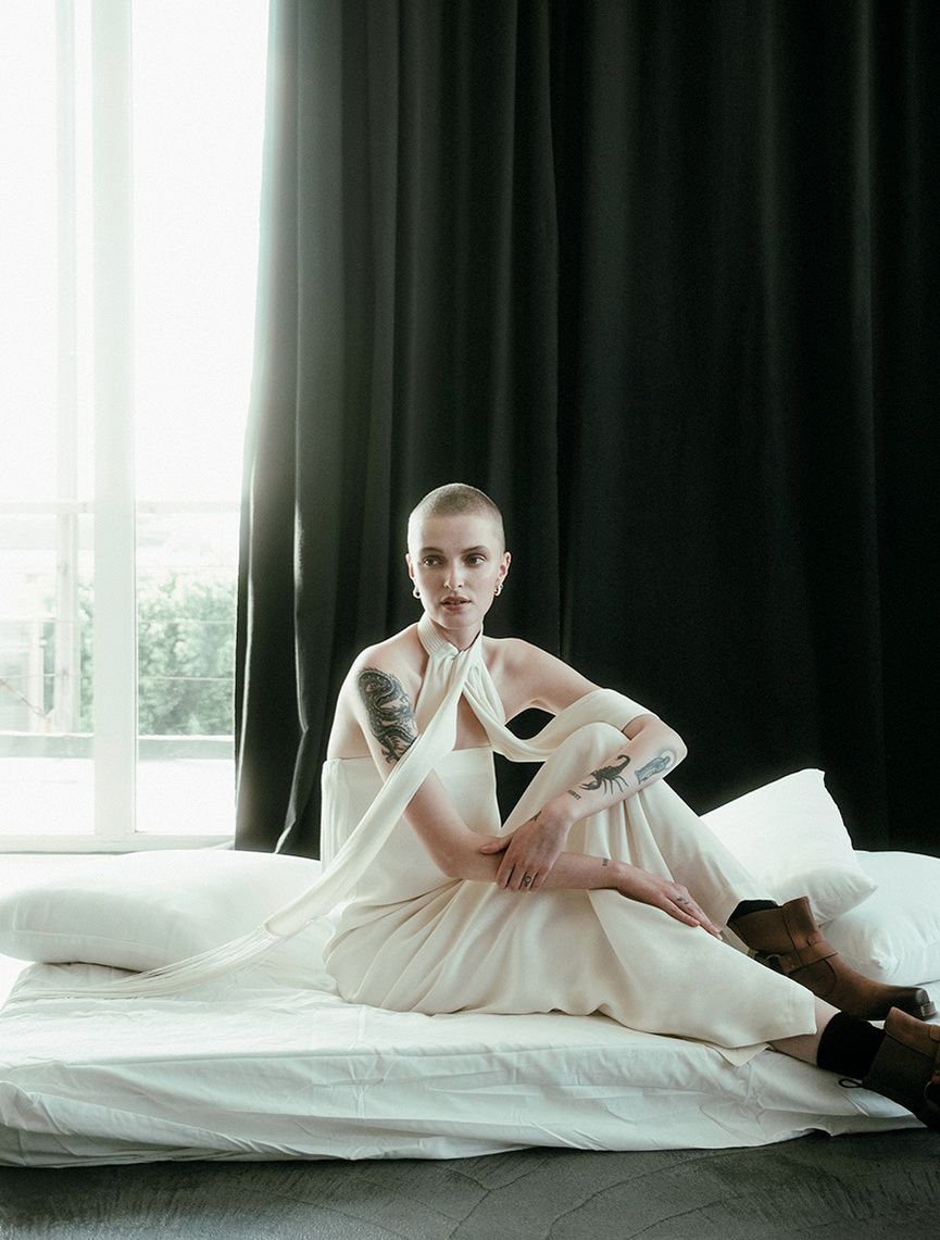 Nothing compares Sinead O'Connor tribute in Vogue Greece by Maria Magdalinou