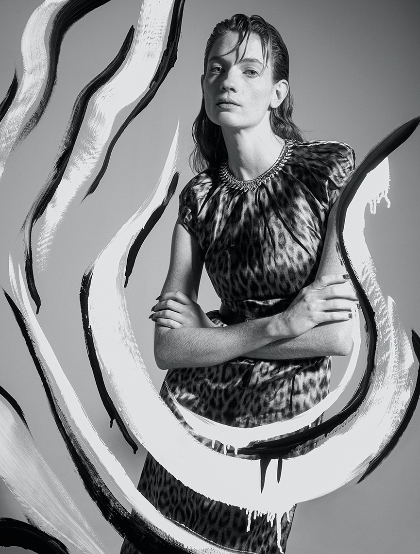 Editorial photography in Vogue Greece Animal Issue by Maria Magdalinou