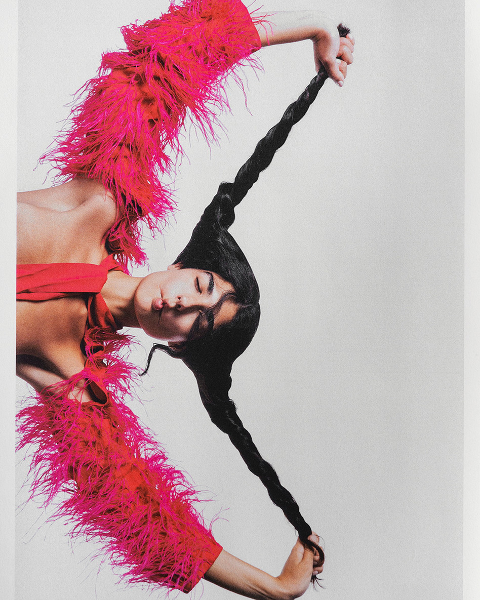 Dose de dopamina, colorful mixed media editorial for Vogue Portugal, photography Maria Magdalinou