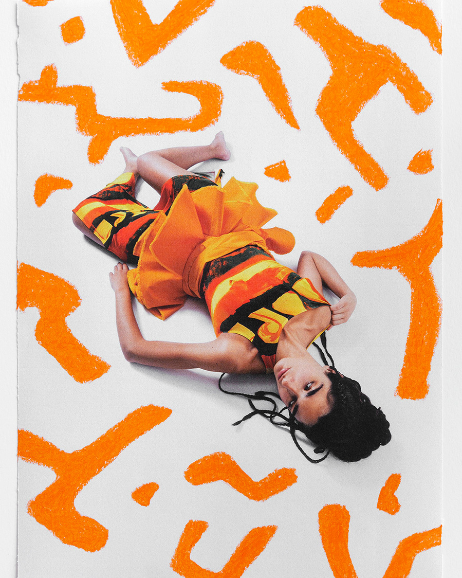 Dose de dopamina, colorful mixed media editorial for Vogue Portugal, photography Maria Magdalinou