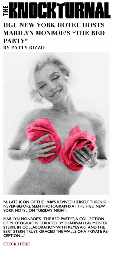 Annette Hinkle, The Red Party, Marilyn Monroe, Press, Exhibition