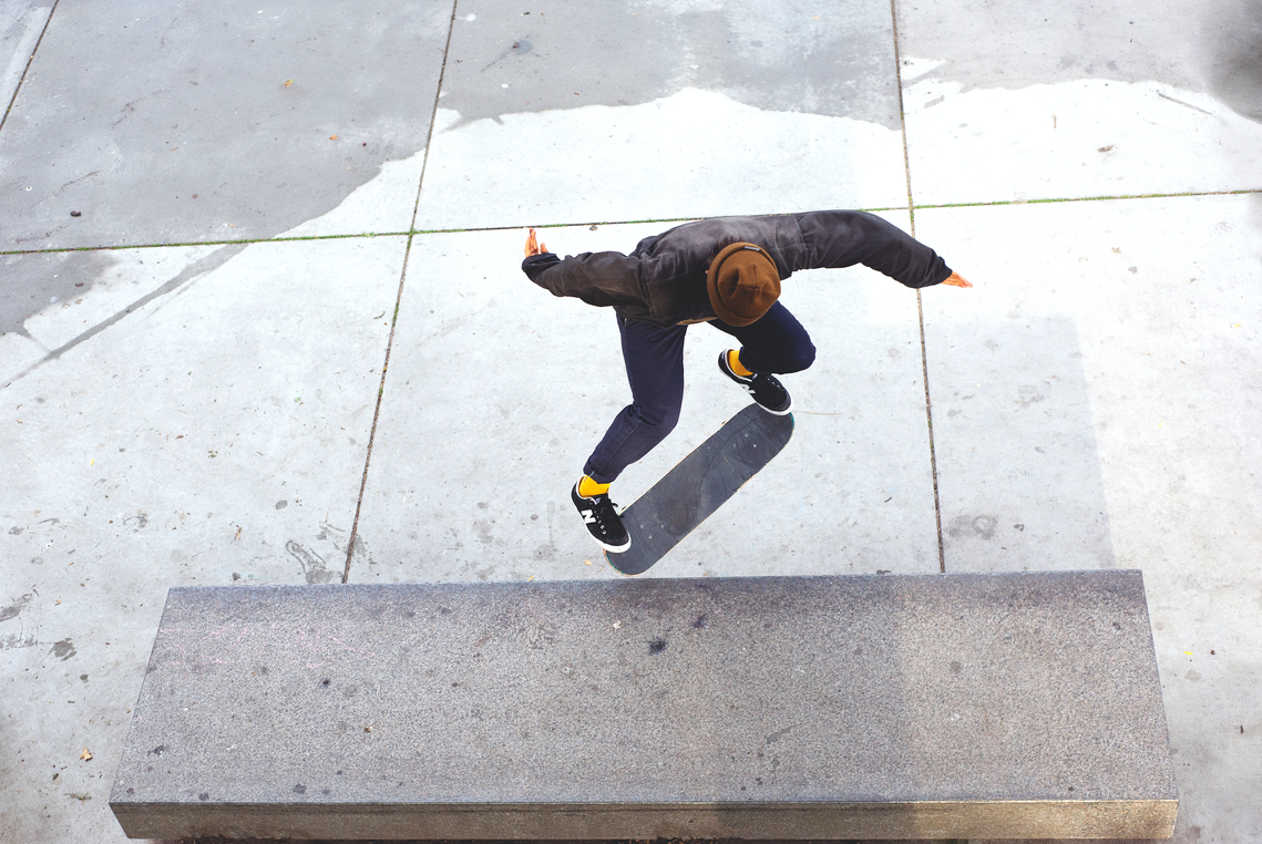 Alexis Sablone, Kickflip f/s Noseslide. Malmö 2018
