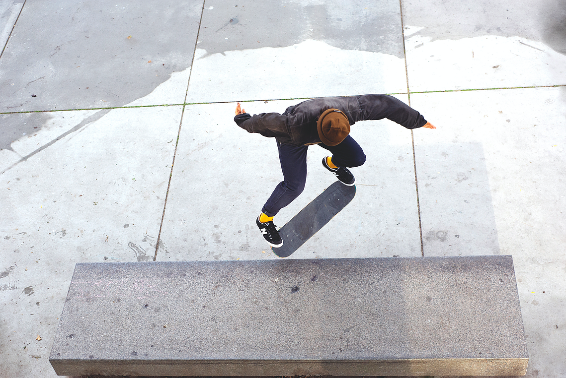 Alexis Sablone, Kickflip f/s Noseslide. Malmö 2018