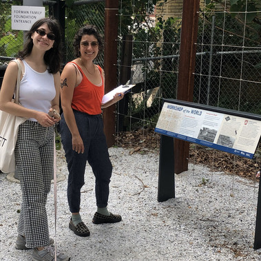 Sidney Buckingham and Michelle Lee Delgado during a site visit to The Rail Park.