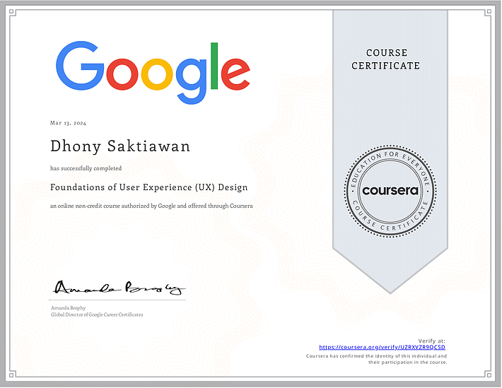 Foundations of User Experience (UX) Design