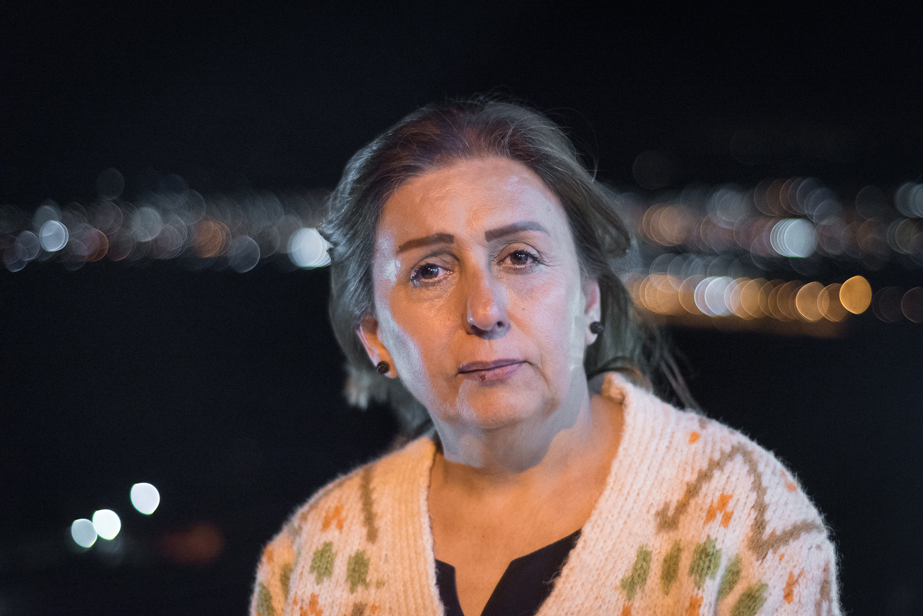 Halabja, KRI. Kwestan Akram Faraj (54), president of Halabja Municipality, at her country house in Ababil, over Halabja. On March 16th 1988 she was able to flee here with her family and survive the chemical attack that hit the city. She was called to test