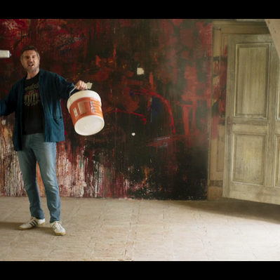 Liam Neeson Annie Rose Fiddian-Green painting Made In Italy 