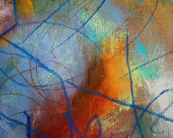 Contact Annie-Rose Fiddian-Green for fine art. Large scale mixed media (oil, soft pastel, eart pigments, acrylic paint, charcoal, pencil) on raw unstretched canvas. 