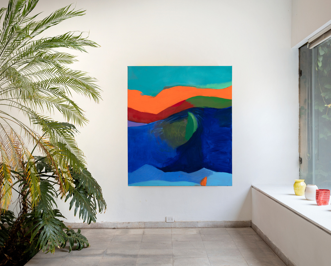 Annie-Rose Fiddian-Green 
artist
painting
mexico collection
large scale canvas
'beyond the city'